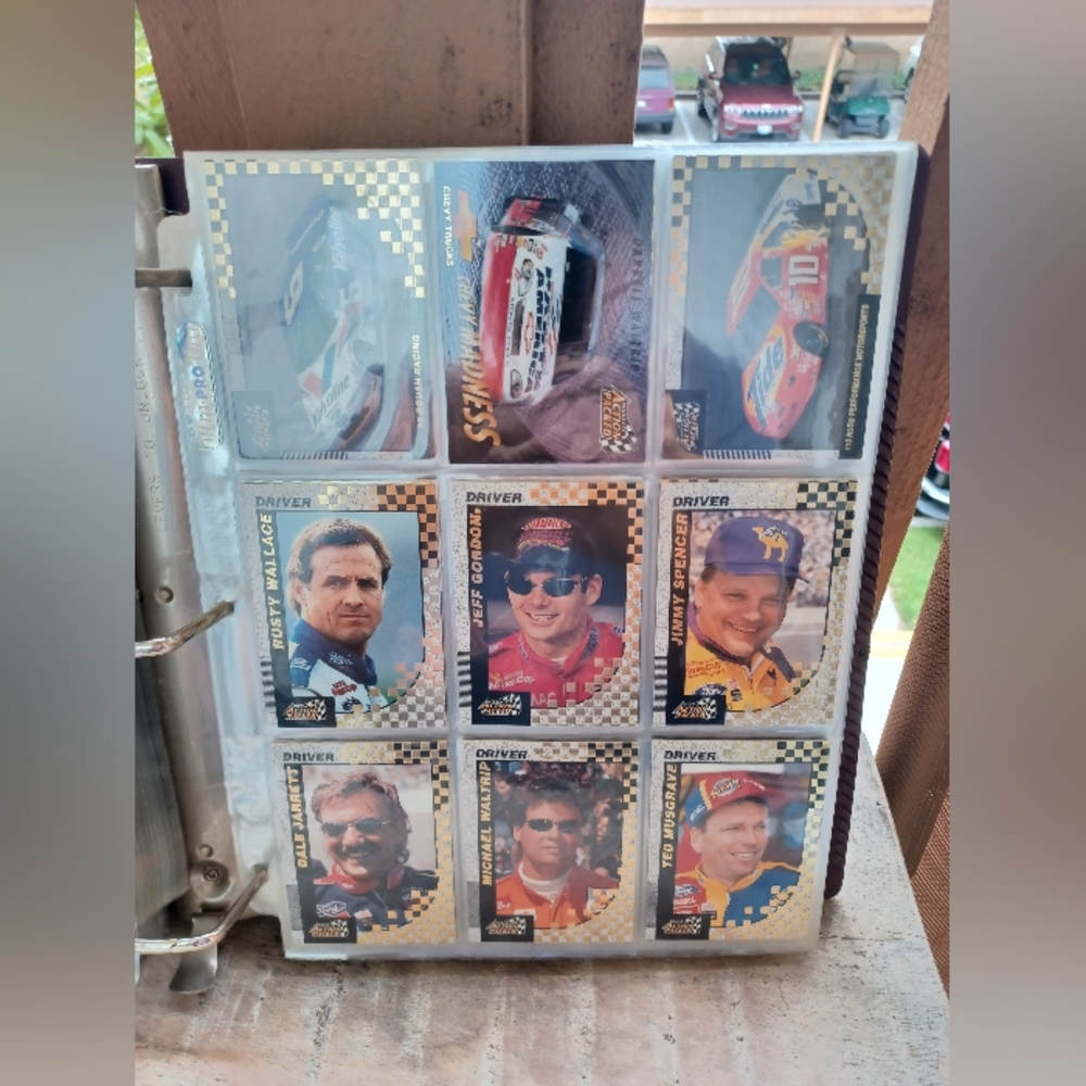 1996 NASCAR insert lot featuring premium Action Packed